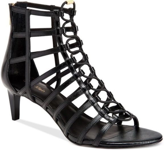 kitten heel gladiator sandals